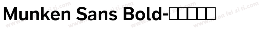 Munken Sans Bold字体转换
